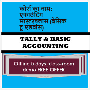 कोर्स का नाम: एकाउंटिंग मास्टरक्लास (बेसिक टू एडवांस)